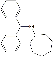 N-(diphenylmethyl)cycloheptanamine Structure