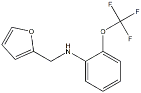 N-(furan-2-ylmethyl)-2-(trifluoromethoxy)aniline 구조식 이미지