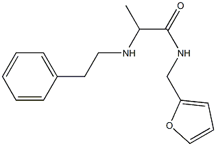 N-(furan-2-ylmethyl)-2-[(2-phenylethyl)amino]propanamide Structure