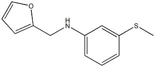 N-(furan-2-ylmethyl)-3-(methylsulfanyl)aniline 구조식 이미지