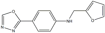 N-(furan-2-ylmethyl)-4-(1,3,4-oxadiazol-2-yl)aniline Structure