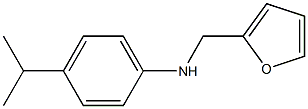 N-(furan-2-ylmethyl)-4-(propan-2-yl)aniline 구조식 이미지