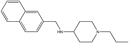 N-(naphthalen-2-ylmethyl)-1-propylpiperidin-4-amine 구조식 이미지