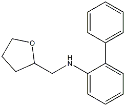 N-(oxolan-2-ylmethyl)-2-phenylaniline 구조식 이미지