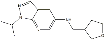 N-(oxolan-3-ylmethyl)-1-(propan-2-yl)-1H-pyrazolo[3,4-b]pyridin-5-amine Structure