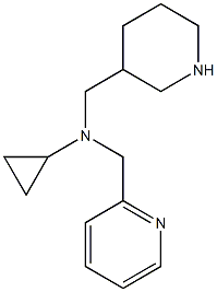 N-(piperidin-3-ylmethyl)-N-(pyridin-2-ylmethyl)cyclopropanamine 구조식 이미지