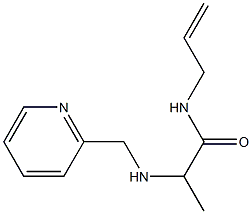 N-(prop-2-en-1-yl)-2-[(pyridin-2-ylmethyl)amino]propanamide Structure