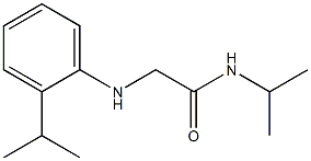 N-(propan-2-yl)-2-{[2-(propan-2-yl)phenyl]amino}acetamide Structure