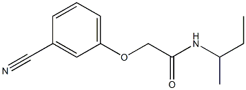 N-(sec-butyl)-2-(3-cyanophenoxy)acetamide Structure