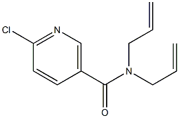 N,N-diallyl-6-chloronicotinamide 구조식 이미지
