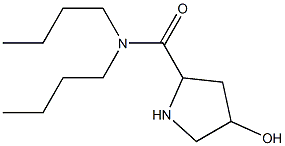 N,N-dibutyl-4-hydroxypyrrolidine-2-carboxamide 구조식 이미지