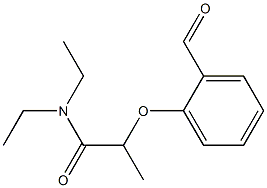 N,N-diethyl-2-(2-formylphenoxy)propanamide Structure