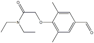 N,N-diethyl-2-(4-formyl-2,6-dimethylphenoxy)acetamide 구조식 이미지