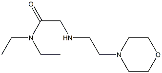 N,N-diethyl-2-{[2-(morpholin-4-yl)ethyl]amino}acetamide 구조식 이미지