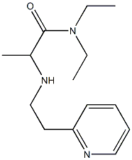 N,N-diethyl-2-{[2-(pyridin-2-yl)ethyl]amino}propanamide 구조식 이미지