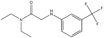 N,N-diethyl-2-{[3-(trifluoromethyl)phenyl]amino}acetamide 구조식 이미지