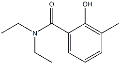 N,N-diethyl-2-hydroxy-3-methylbenzamide 구조식 이미지