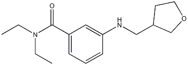 N,N-diethyl-3-[(oxolan-3-ylmethyl)amino]benzamide 구조식 이미지