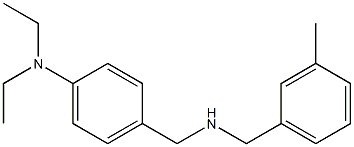 N,N-diethyl-4-({[(3-methylphenyl)methyl]amino}methyl)aniline 구조식 이미지