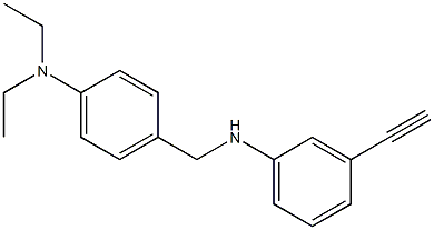 N,N-diethyl-4-{[(3-ethynylphenyl)amino]methyl}aniline 구조식 이미지