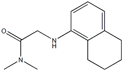 N,N-dimethyl-2-(5,6,7,8-tetrahydronaphthalen-1-ylamino)acetamide 구조식 이미지