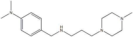 N,N-dimethyl-4-({[3-(4-methylpiperazin-1-yl)propyl]amino}methyl)aniline 구조식 이미지