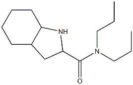 N,N-dipropyloctahydro-1H-indole-2-carboxamide Structure