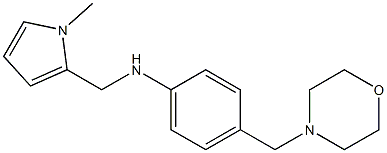 N-[(1-methyl-1H-pyrrol-2-yl)methyl]-4-(morpholin-4-ylmethyl)aniline 구조식 이미지