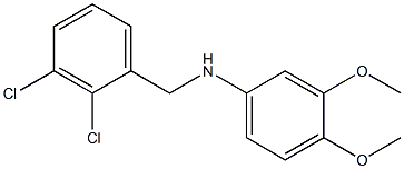 N-[(2,3-dichlorophenyl)methyl]-3,4-dimethoxyaniline Structure