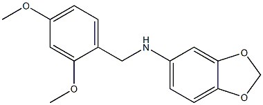 N-[(2,4-dimethoxyphenyl)methyl]-2H-1,3-benzodioxol-5-amine Structure