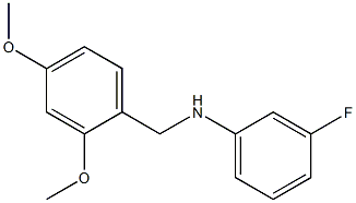 N-[(2,4-dimethoxyphenyl)methyl]-3-fluoroaniline 구조식 이미지