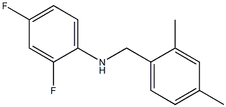N-[(2,4-dimethylphenyl)methyl]-2,4-difluoroaniline 구조식 이미지