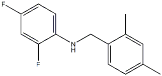 N-[(2,4-dimethylphenyl)methyl]-2,4-difluoroaniline Structure