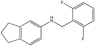 N-[(2,6-difluorophenyl)methyl]-2,3-dihydro-1H-inden-5-amine 구조식 이미지