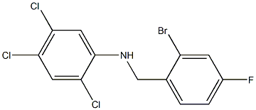 N-[(2-bromo-4-fluorophenyl)methyl]-2,4,5-trichloroaniline 구조식 이미지