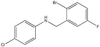 N-[(2-bromo-5-fluorophenyl)methyl]-4-chloroaniline Structure