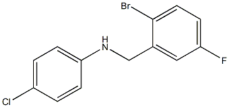 N-[(2-bromo-5-fluorophenyl)methyl]-4-chloroaniline 구조식 이미지