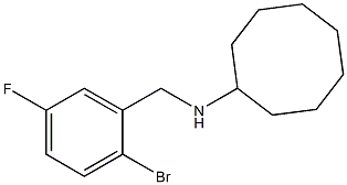 N-[(2-bromo-5-fluorophenyl)methyl]cyclooctanamine Structure