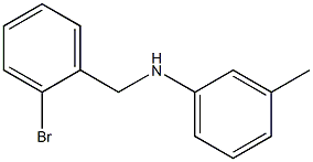 N-[(2-bromophenyl)methyl]-3-methylaniline Structure