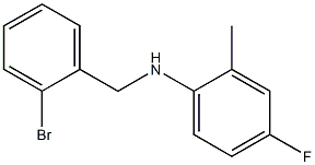 N-[(2-bromophenyl)methyl]-4-fluoro-2-methylaniline 구조식 이미지