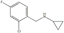 N-[(2-chloro-4-fluorophenyl)methyl]cyclopropanamine 구조식 이미지