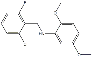 N-[(2-chloro-6-fluorophenyl)methyl]-2,5-dimethoxyaniline Structure