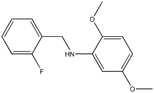 N-[(2-fluorophenyl)methyl]-2,5-dimethoxyaniline 구조식 이미지