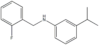 N-[(2-fluorophenyl)methyl]-3-(propan-2-yl)aniline 구조식 이미지