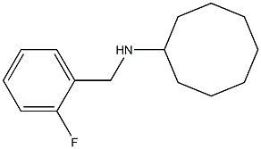 N-[(2-fluorophenyl)methyl]cyclooctanamine 구조식 이미지