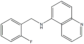 N-[(2-fluorophenyl)methyl]quinolin-5-amine 구조식 이미지