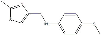 N-[(2-methyl-1,3-thiazol-4-yl)methyl]-4-(methylsulfanyl)aniline Structure