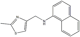 N-[(2-methyl-1,3-thiazol-4-yl)methyl]naphthalen-1-amine 구조식 이미지