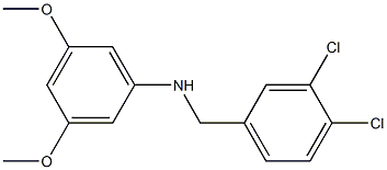 N-[(3,4-dichlorophenyl)methyl]-3,5-dimethoxyaniline 구조식 이미지