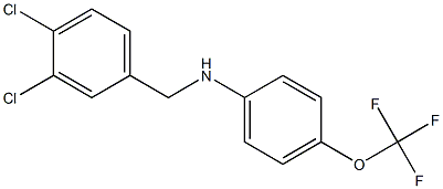 N-[(3,4-dichlorophenyl)methyl]-4-(trifluoromethoxy)aniline 구조식 이미지